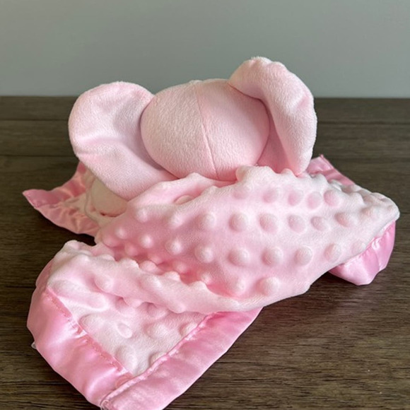 Pro Gleem Pink‎ Minky Dot Elephant Lovey - Picture 3 of 5